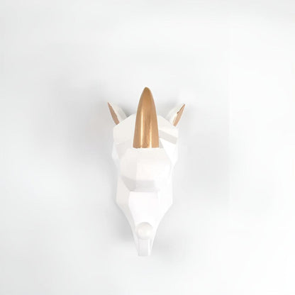 Väggkrok med Geometriskt Djurhuvud Modern Design 9