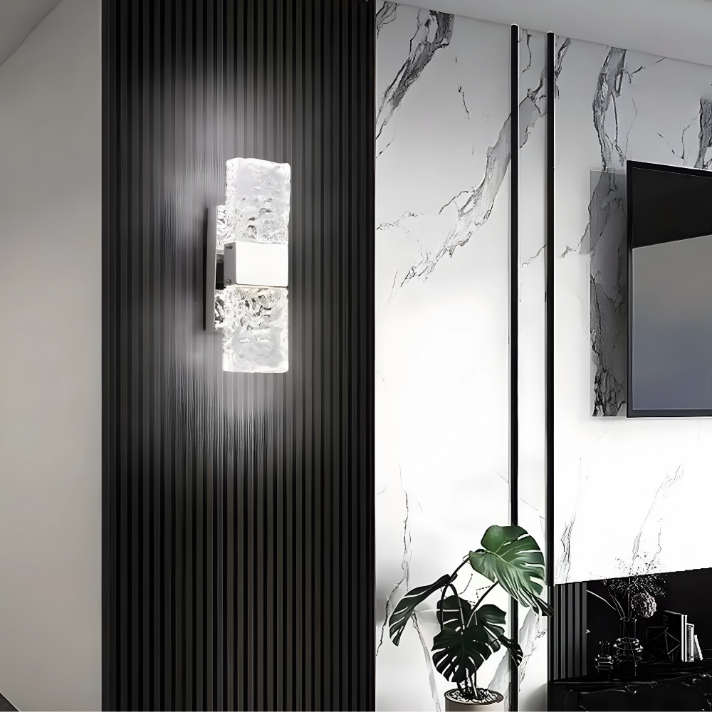 Vägglampa LED i Kristalldesign 2