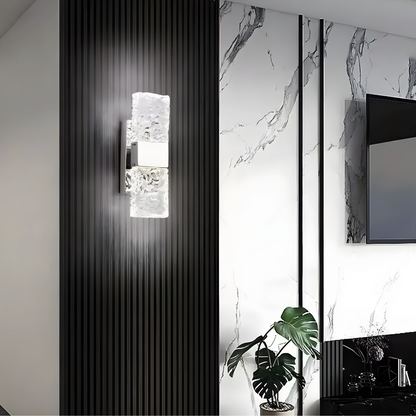 Vägglampa LED i Kristalldesign 2