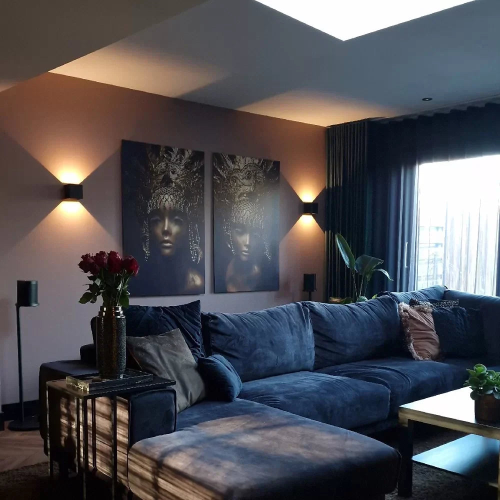 Vägglampa med Rörelsesensor i Modern Kubdesign 2