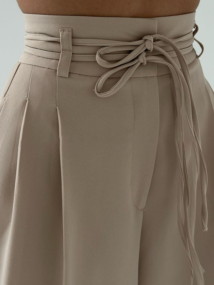 Vida Byxor Dam Hög Midja Mjukt Material Elegant Passform 2