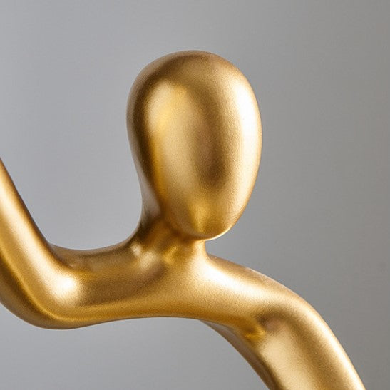 Vinhållare Skulptur med Integrerad Korkskruvshållare Modern Design 4