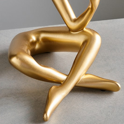 Vinhållare Skulptur med Integrerad Korkskruvshållare Modern Design 5