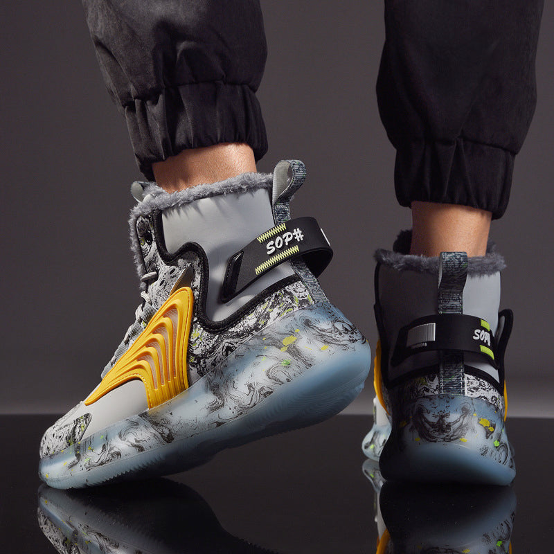 Vinter Sneakers Herr Högtoppade Med Plyschinredning 2