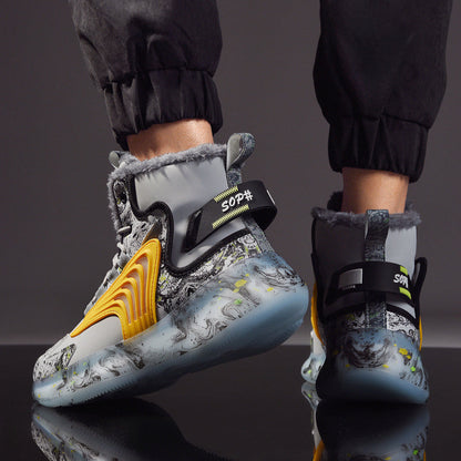 Vinter Sneakers Herr Högtoppade Med Plyschinredning 2