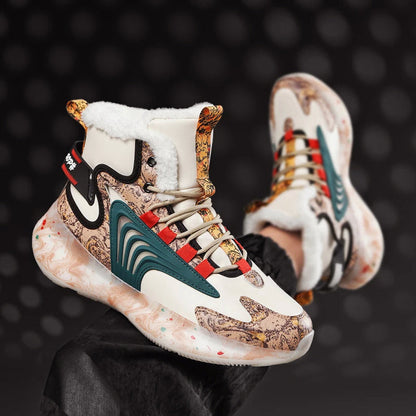 Vinter Sneakers Herr Högtoppade Med Plyschinredning 3