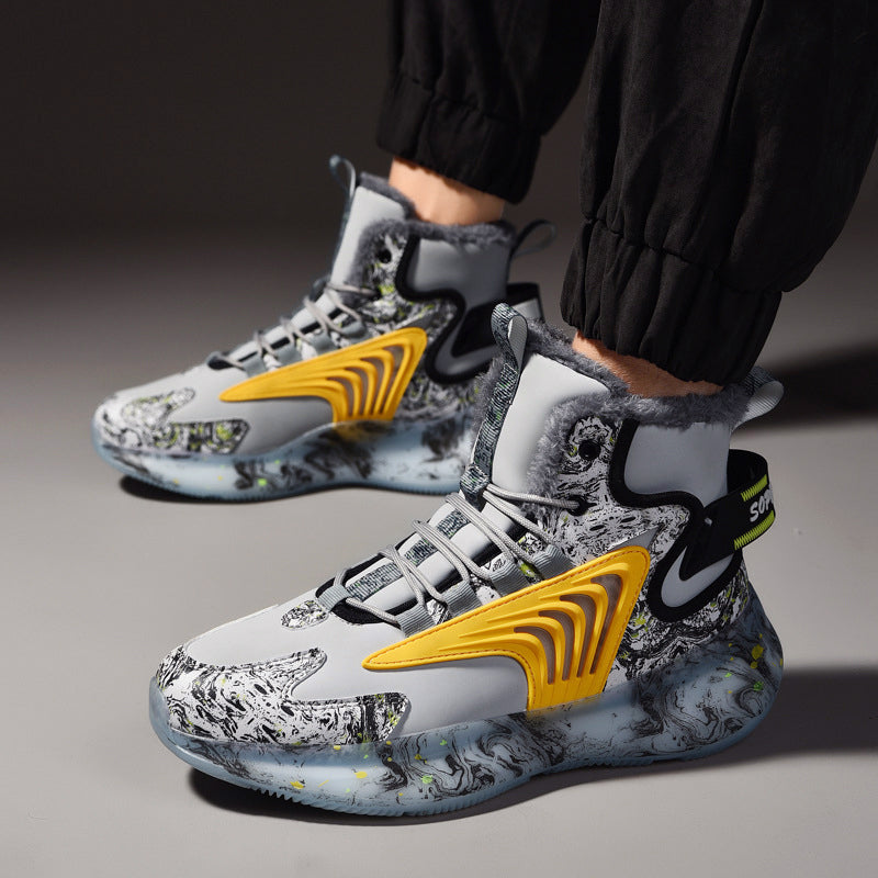 Vinter Sneakers Herr Högtoppade Med Plyschinredning 5
