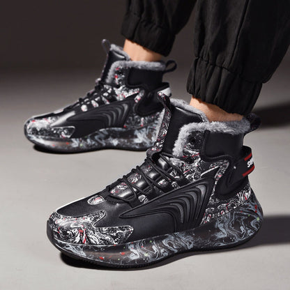 Vinter Sneakers Herr Högtoppade Med Plyschinredning 6