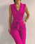 Variant image for Dam Jumpsuit Ärmlös V-ringning Elegant Polyester-9