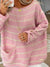 Dam Tröja Randig Långärmad Akryl Polyester-2