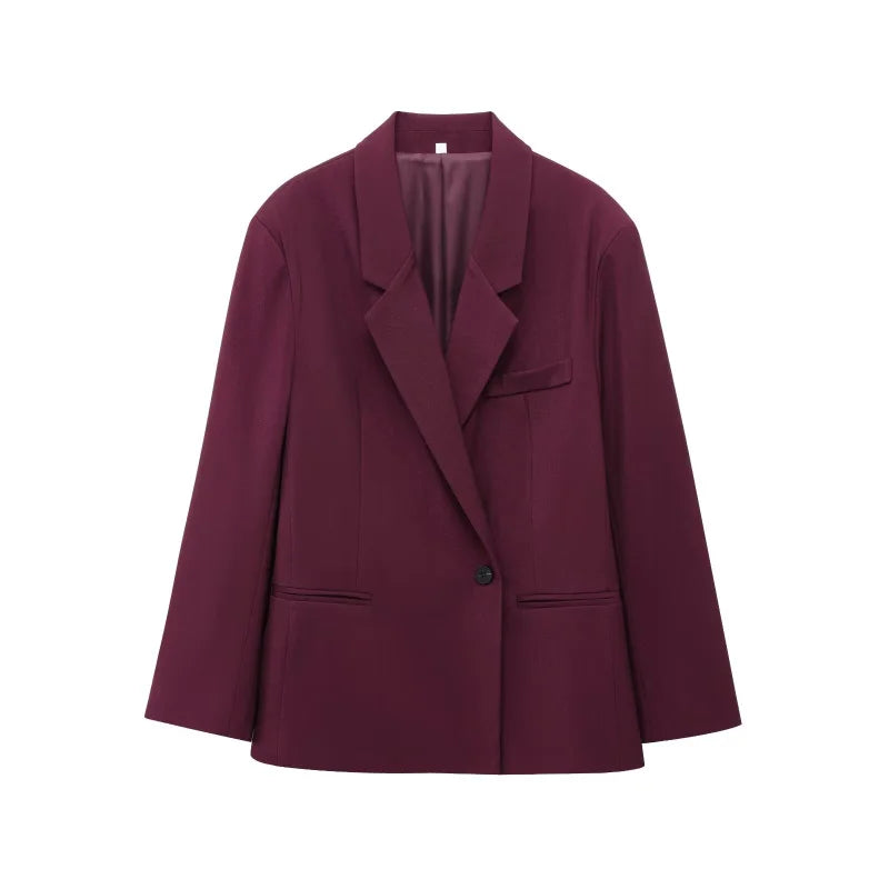 Women's Casual Suit Set with Double Front 1