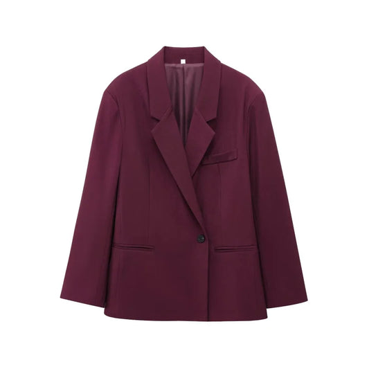 Women's Casual Suit Set with Double Front 1