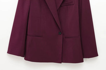 Women's Casual Suit Set with Double Front 2