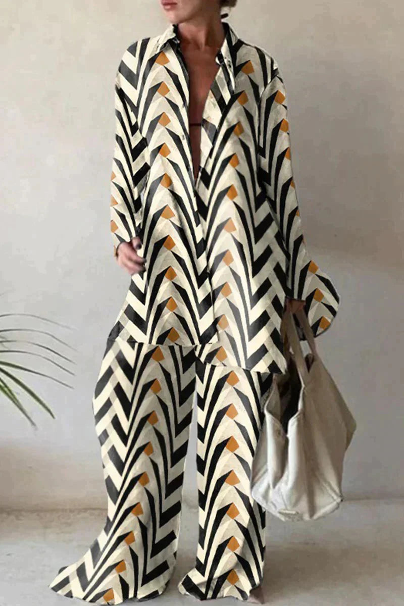 Variant image for Kvinnors Sommaruppsättning Linnebyxor och Linneskjorta Högkvalitativt Linne-13