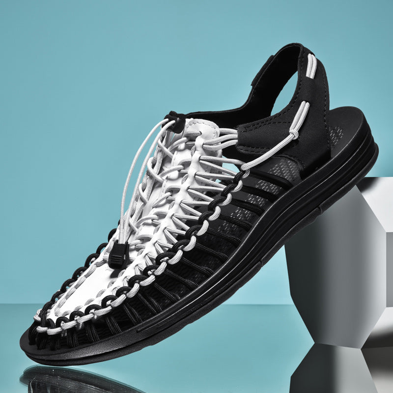 Variant image for Herr Sandaler Mesh Design Andningsbart Material för Avslappnade Dagar-57