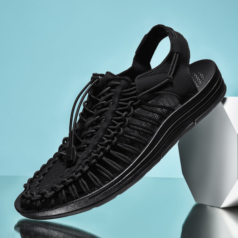 Herr Sandaler Mesh Design Andningsbart Material för Avslappnade Dagar 2
