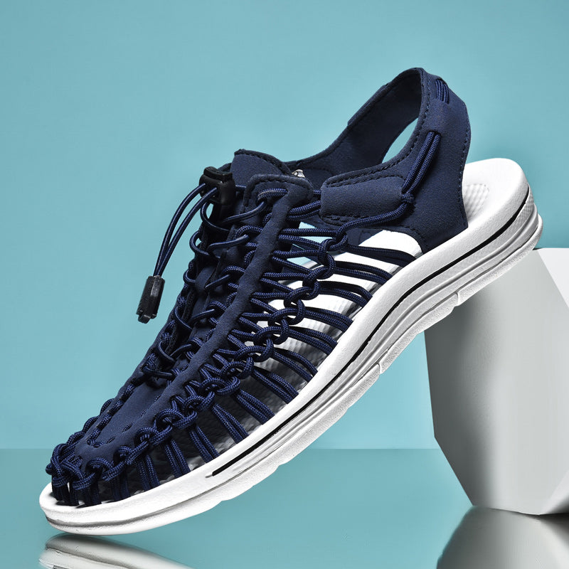 Herr Sandaler Mesh Design Andningsbart Material för Avslappnade Dagar 3