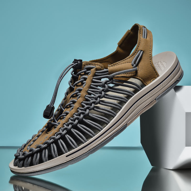 Variant image for Herr Sandaler Mesh Design Andningsbart Material för Avslappnade Dagar-43