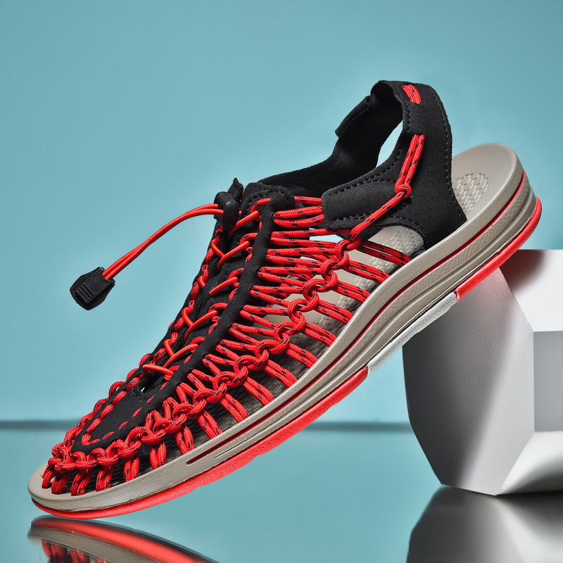 Variant image for Herr Sandaler Mesh Design Andningsbart Material för Avslappnade Dagar-50