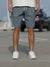 Herr Shorts Avslappnat Cordmaterial Justerbar Snörning-4