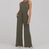 Variant image for Dam Jumpsuit Elegant Långärmad Mjuk Polyester med Midjebälte-1