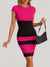 Variant image for Dam Klänning Färgblock Figur-Hugging Polyester Modern Design-9