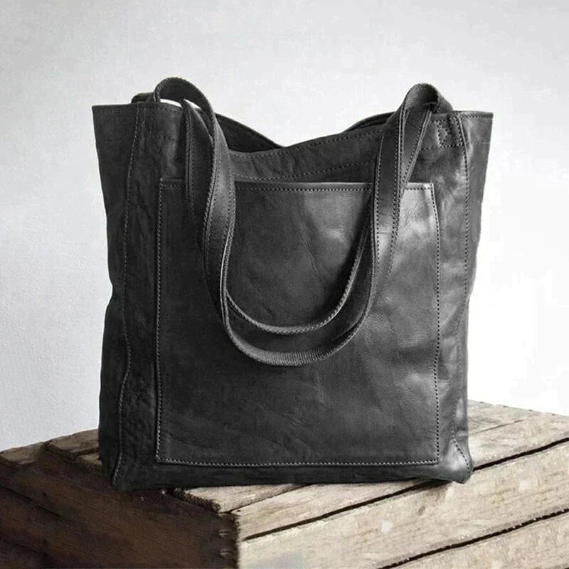 Dam Handväska Stor Modern Design Veganskt Läder 2