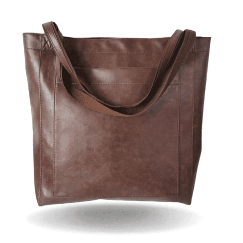 Dam Handväska Stor Modern Design Veganskt Läder 3