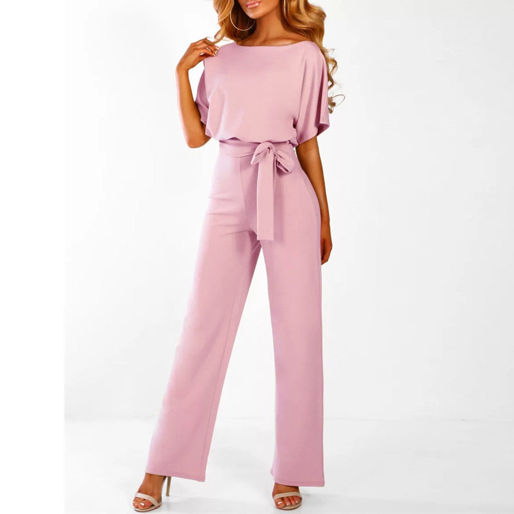 Variant image for Dam Jumpsuit Bred Ben Snörning Mjuk Polyester-29