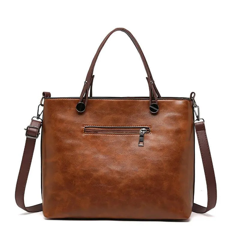 Dam Läderväska Elegant Multifunktionell Premium Material 5
