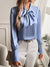 Variant image for Dam Blus Vit Elegant Silkelook Klassisk Feminin Design Polyester-1