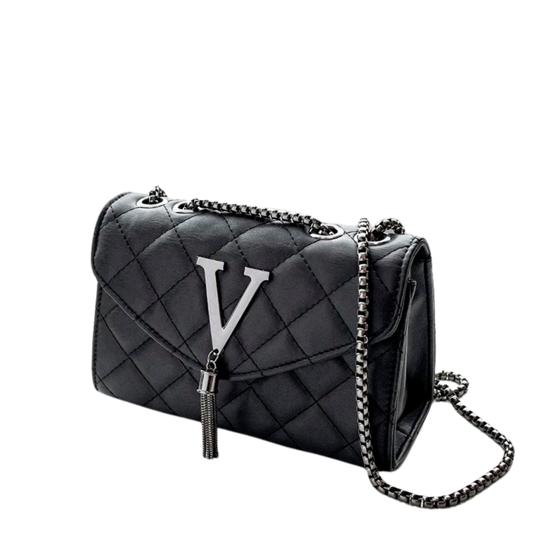 Lyxig Quiltad Crossbody Tassel Handväska