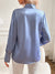 Dam Blus Vit Elegant Silkelook Klassisk Feminin Design Polyester-5