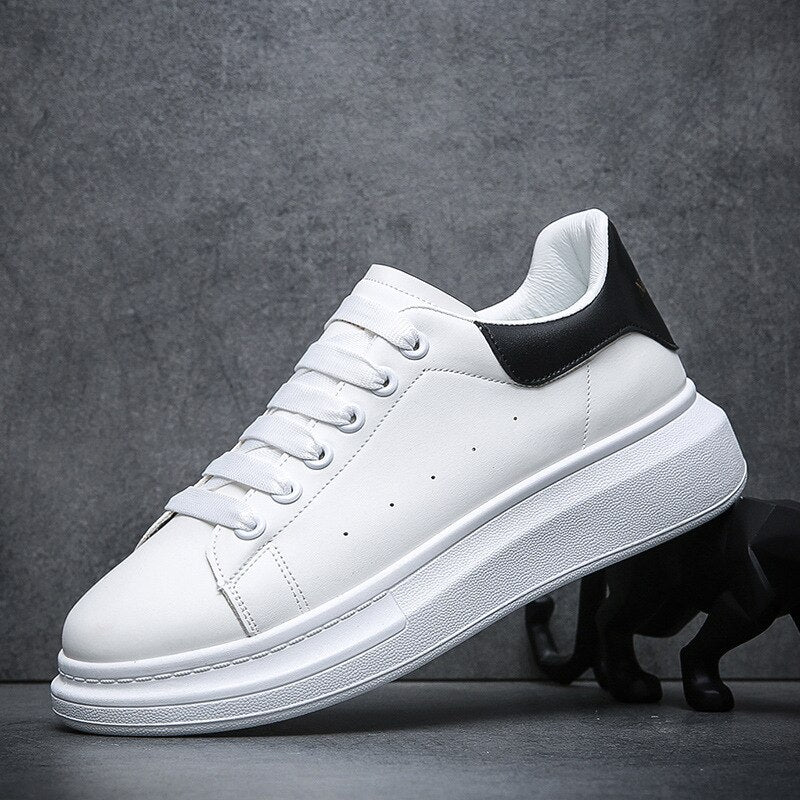 Herr Sneakers Urban Stil Läder Ergonomisk Komfort 4