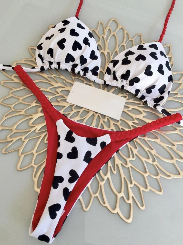 Bikiniset med hög midja för kvinnor
