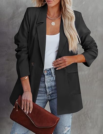 Chic kontorsblazer för kvinnor