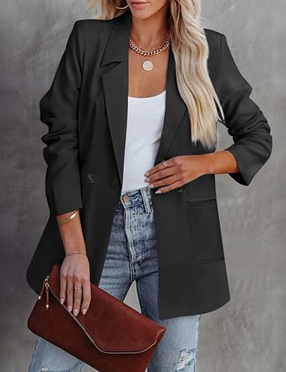 Chic kontorsblazer för kvinnor