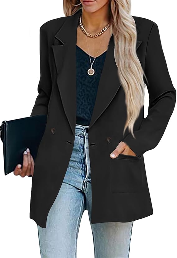 Chic kontorsblazer för kvinnor