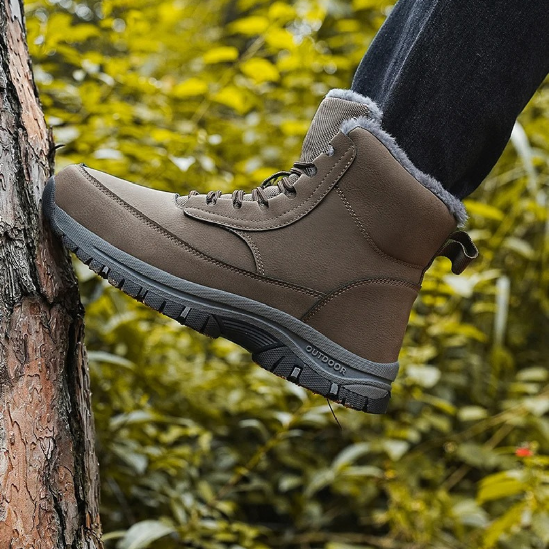 Vintersnöstövlar med päls för män