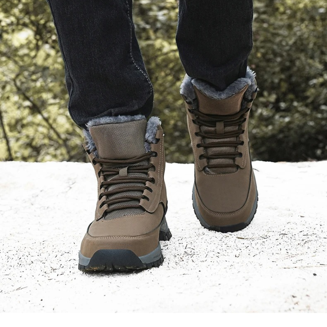 Vintersnöstövlar med päls för män
