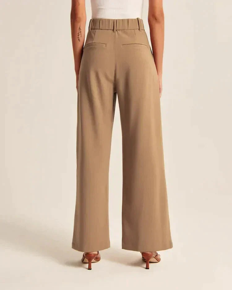 Snygga Byxor Dam Bred Ben Stil Polyester 6