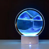 Bordslampa Batteri 3D Sandanimation Glas Elegant Cylinderdesign-1