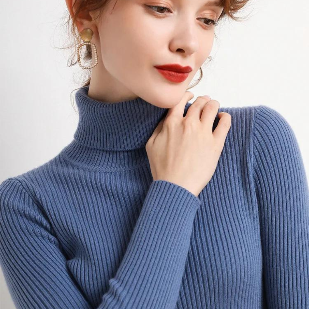 Kashmir Turtleneck Sweater för kvinnor