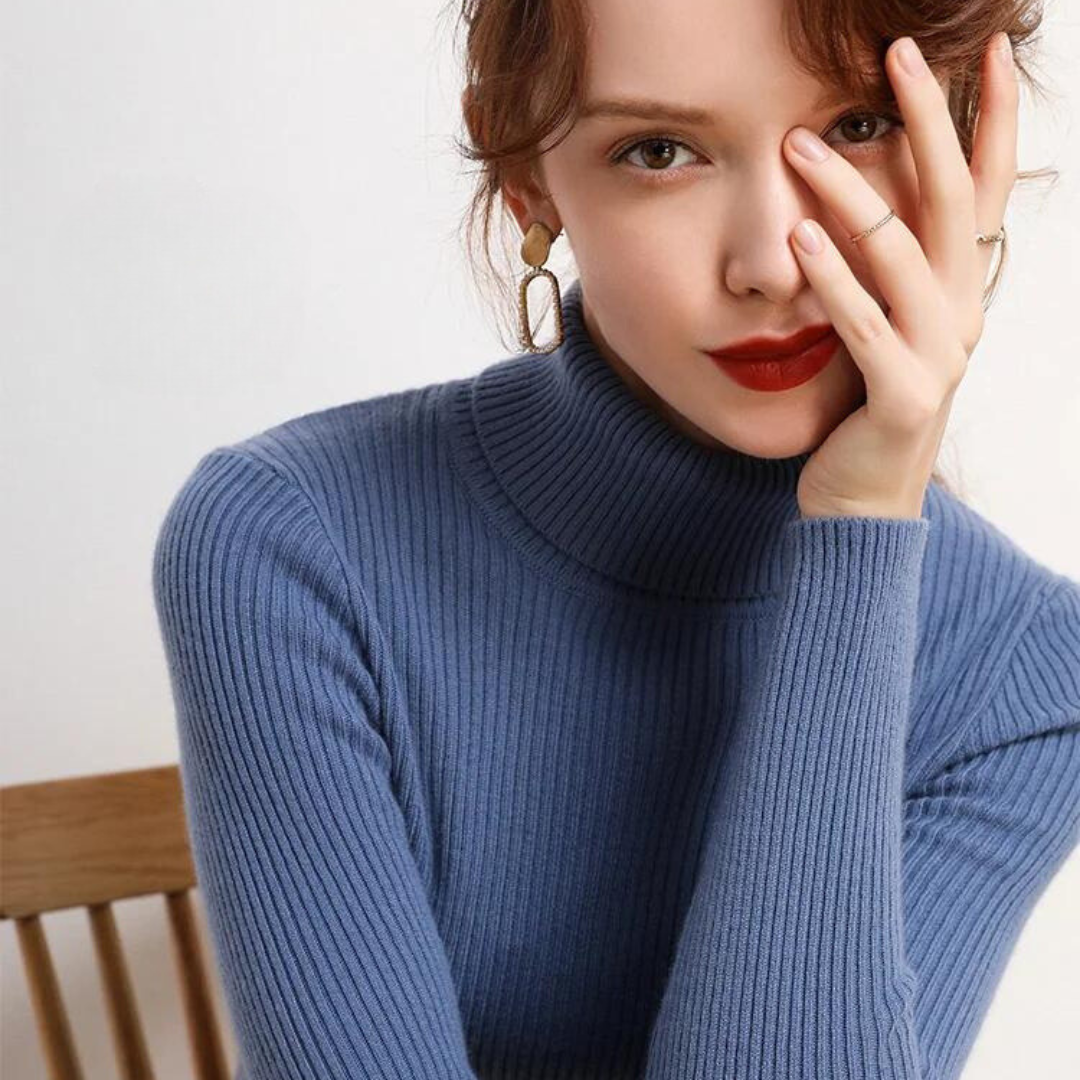 Kashmir Turtleneck Sweater för kvinnor