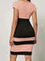 Dam Klänning Färgblock Figur-Hugging Polyester Modern Design-2