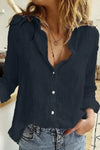 Variant image for Dam Blus V-hals Broderad Elegant Polyester-33