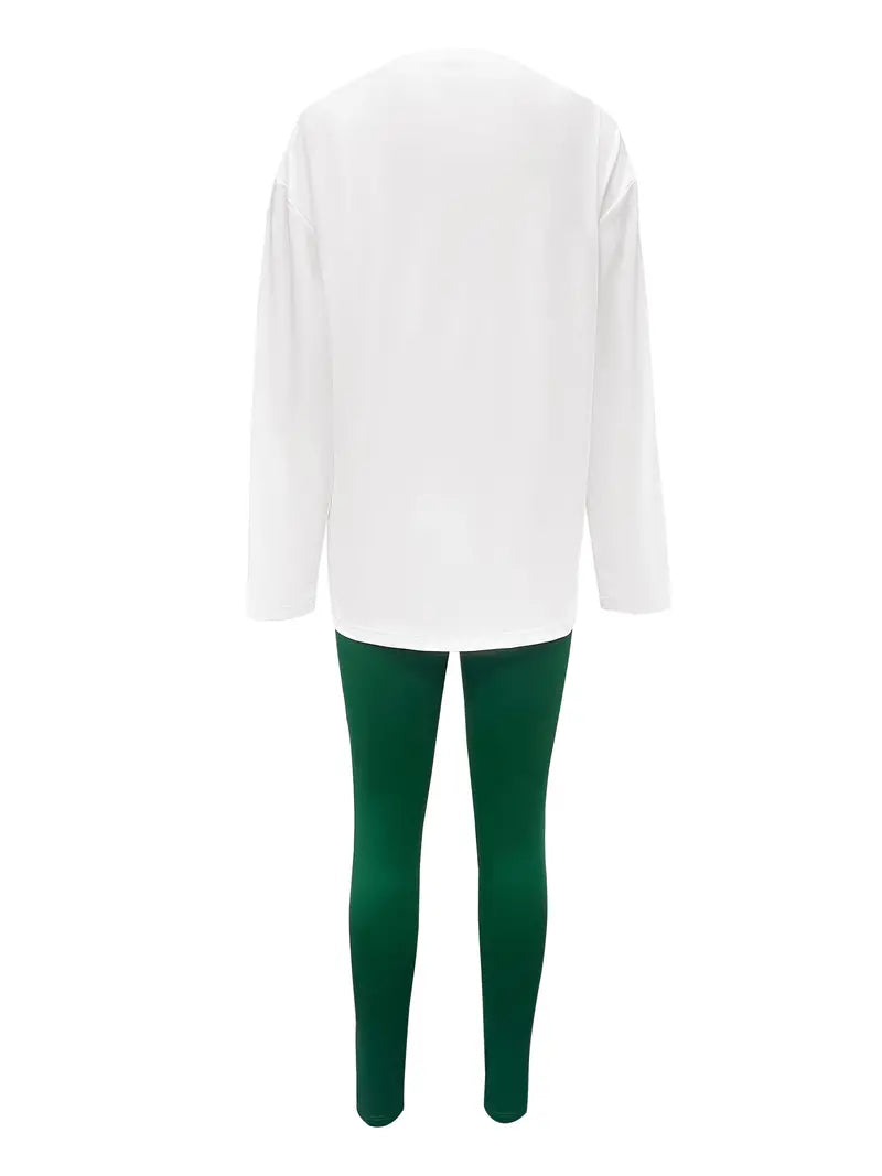 Dam Långärmad T-Shirt Rundhalsad 100% Bomull-2