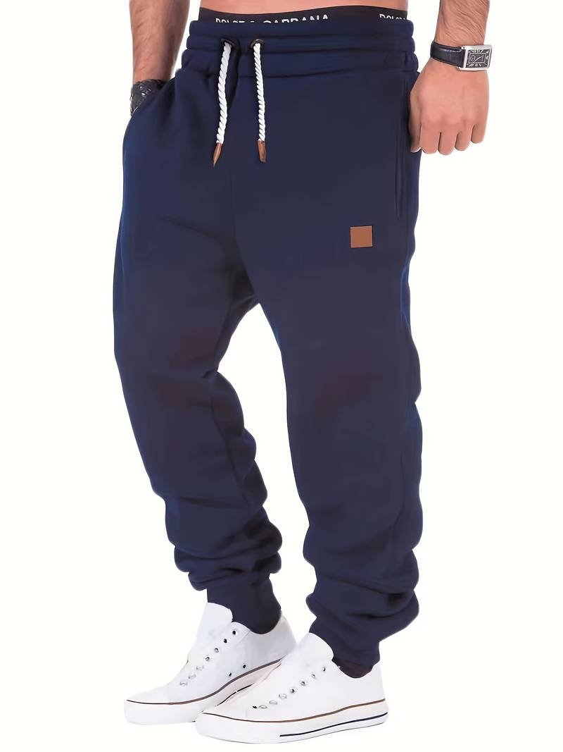 Variant image for Herrbyxor Löst Sittande Casual med Sladddragning 100% Bomull-49