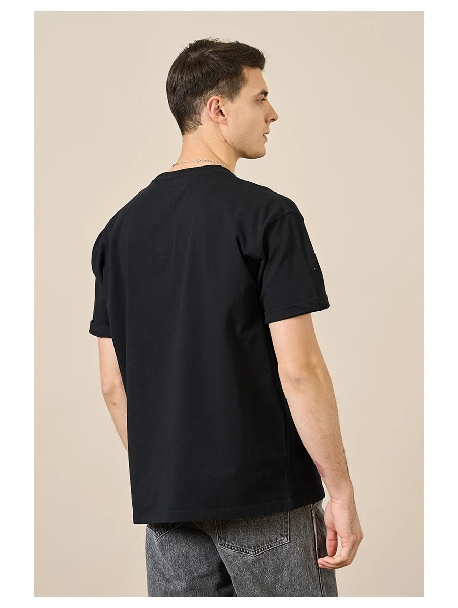 T-shirt i bomull av hög kvalitet för män