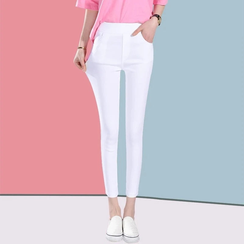 Casual Stretch Skinny Byxor för kvinnor